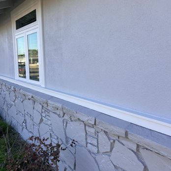 Diamond Painting OC - This is paint over natural stone that was yellow/beige It now looks smooth and stylish with our paint color and their painting. - Painters Near Me - Garden Grove, California