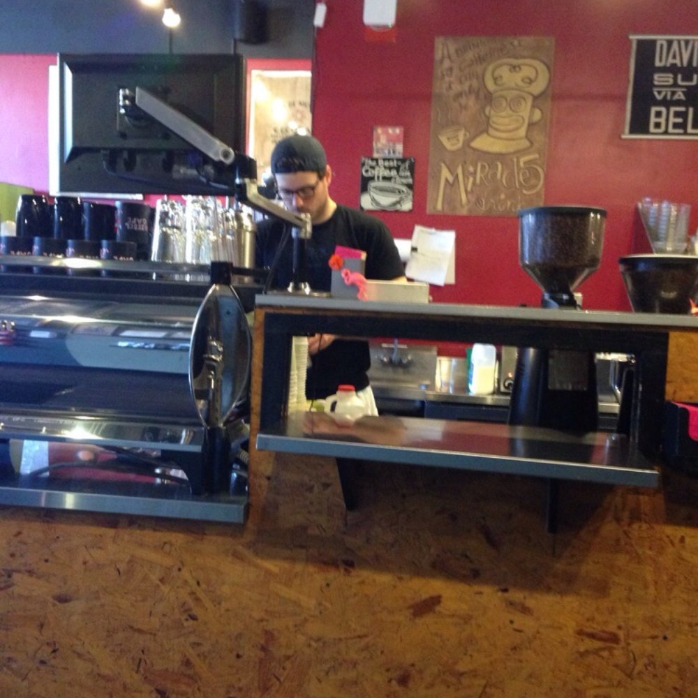 Diesel Cafe - Barista and coffee pick up area. - Coffee & Tea Near Me - Somerville, Massachusetts Diesel Cafe - Barista and coffee pick up area. - Coffee & Tea Near Me - Somerville, Massachusetts