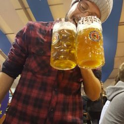 Oktoberfest - Oh yeah attempting to drink two 1 liter mugs at once not a good idea.
