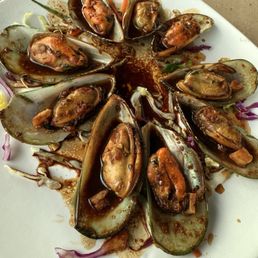 Mussel app. Not like a bucket full at home, grilled nicely. Infused with grilled flavor! Mussel app. Not like a bucket full at home, grilled nicely. Infused with grilled flavor!