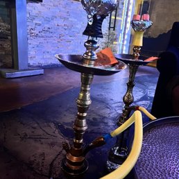 a hookah on a table a hookah on a table