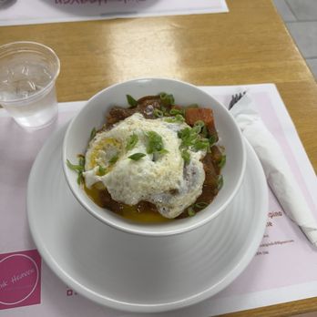 Pink Heaven - Kaldereta rice bowl - Filipino Near Me - San Dimas, California