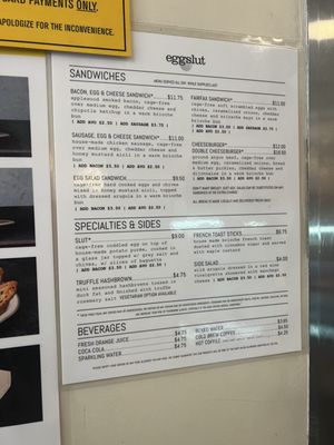 Menu photo 1 Eggslut Los Angeles, CA Menu photo 1 Eggslut Los Angeles, CA