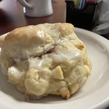 The Gem Eatery - White chocolate raspberry iced biscuit - Breakfast & Brunch Near Me - Margate, Florida The Gem Eatery - White chocolate raspberry iced biscuit - Breakfast & Brunch Near Me - Margate, Florida