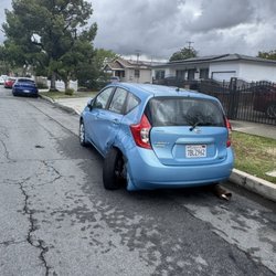 Ontario Police Department - Nissan Versa hit on the street