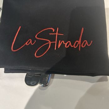 La Strada at the Shore - Cool embossed napkin - Italian Near Me - Atlantic City, New Jersey La Strada at the Shore - Cool embossed napkin - Italian Near Me - Atlantic City, New Jersey