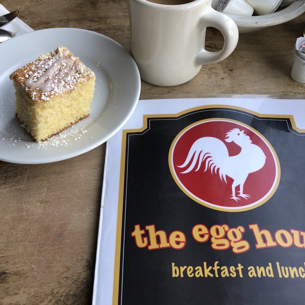 The Egg House - Complimentary Coffee cake With coffee (not free) but gooooooooood! - Breakfast & Brunch Near Me - Simi Valley, California The Egg House - Complimentary Coffee cake With coffee (not free) but gooooooooood! - Breakfast & Brunch Near Me - Simi Valley, California