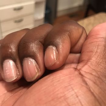 Fine Nails - Badly painted nails  they didn't even clean under my nails - Nail Salons Near Me - Atlanta, Georgia