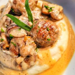 Olmstead Catering - Swedish Meatball, Mashed Potatoes & Gravy