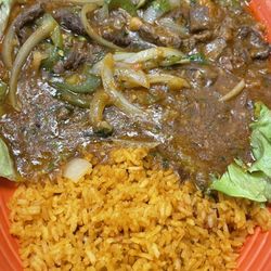 Ochoa's Cafe - Pepper steak. Greasy.