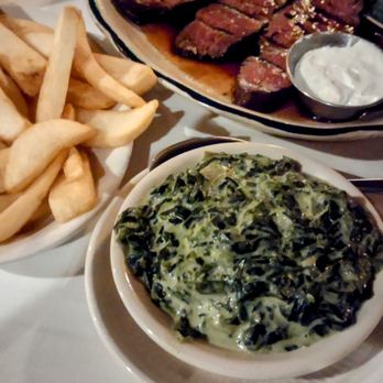 Taylor's Steakhouse - Fries and creamed spinach - Steakhouses Near Me - Los Angeles, California Taylor's Steakhouse - Fries and creamed spinach - Steakhouses Near Me - Los Angeles, California