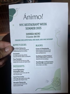 Menu photo 6 Animo New York, NY