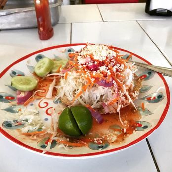 Loncheria Don Jorge - Chicken tostada - Mexican Near Me - Puerto Vallarta, JAL