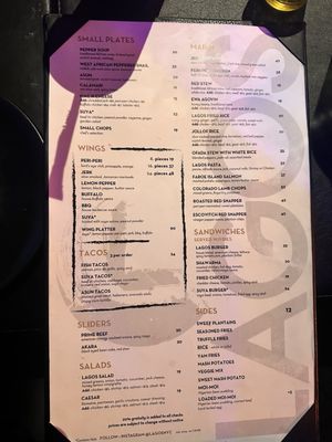 Menu photo 2 Lagos TSQ New York, NY Menu photo 2 Lagos TSQ New York, NY