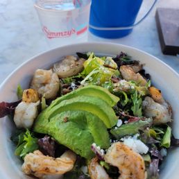 Grilled White Shrimp Salad