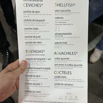 Holbox - Menu - Latin American Near Me - Los Angeles, California