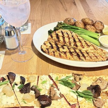 Seasons 52 - Trout and Mushroom flatbread - New American Near Me - Albuquerque, New Mexico