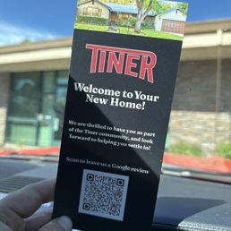 Flyer welcoming us !
