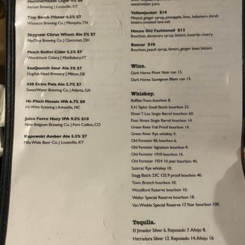 Hammerheads - Drink menu, side 1 -- September 2024 - Southern Near Me - Louisville, Kentucky Hammerheads - Drink menu, side 1 -- September 2024 - Southern Near Me - Louisville, Kentucky