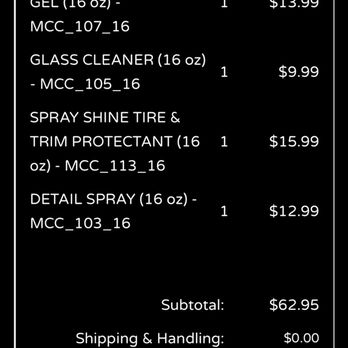 Masterson's Car Care - Online cart total. Cheaper to buy in store on a car event day. - Auto Detailing Near Me - Anaheim, California Masterson's Car Care - Online cart total. Cheaper to buy in store on a car event day. - Auto Detailing Near Me - Anaheim, California