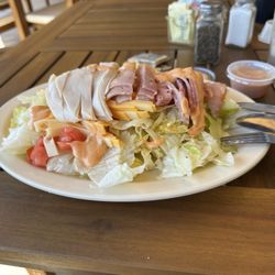Ellenton Cafe - Chef salad - lots of deli meat and cheese -a little too much white lettuce for my taste.