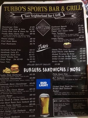 Menu photo 4 Turbos Independence, KS Menu photo 4 Turbos Independence, KS