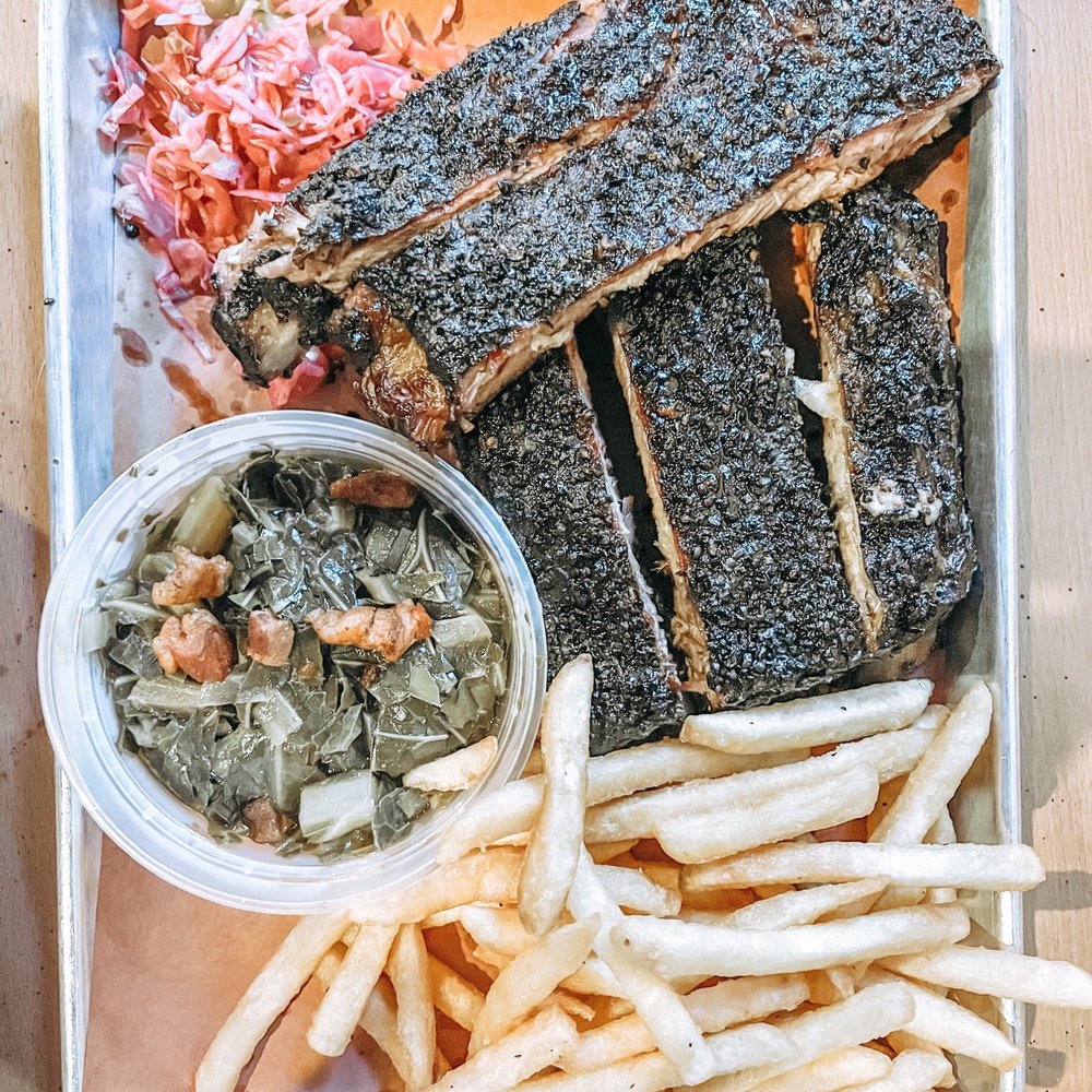 Paper City BBQ - Ribs, collards and fries - Barbeque Near Me - Westbrook, Maine