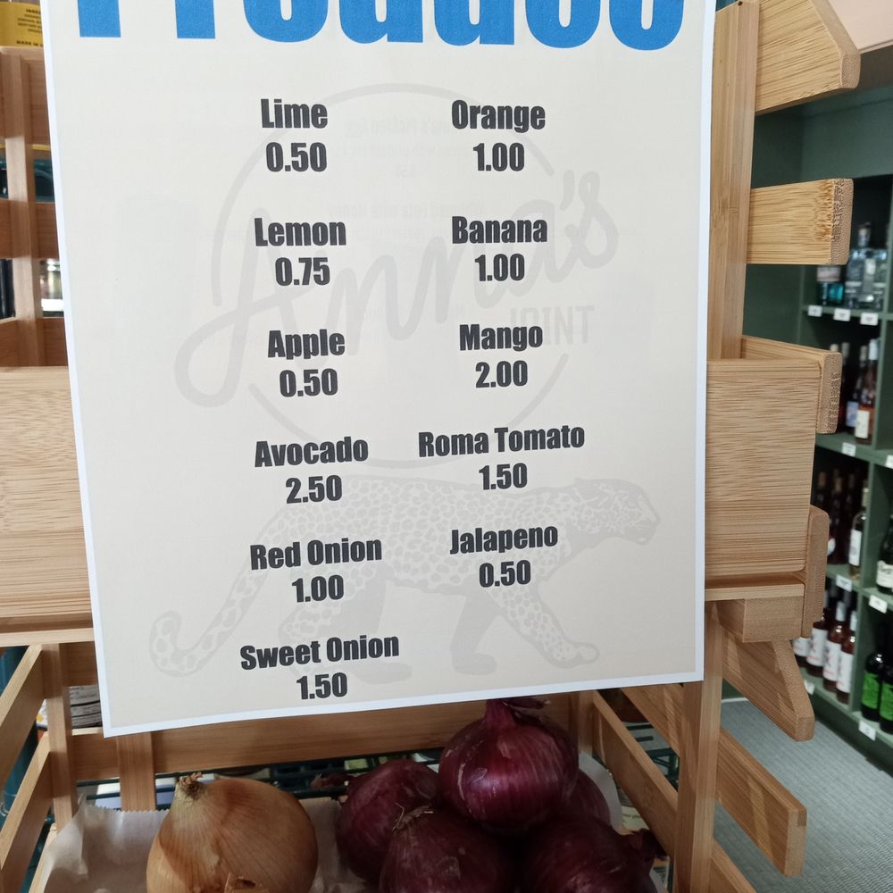 Anna's Joint - they have a few basic pieces of produce in the "market" side - Wine Bars Near Me - Long Beach, California Anna's Joint - they have a few basic pieces of produce in the "market" side - Wine Bars Near Me - Long Beach, California