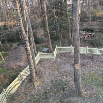 DJ Fence - Picket Fence with a dip and gothic posts - Fences & Gates Near Me DJ Fence - Picket Fence with a dip and gothic posts - Fences & Gates Near Me