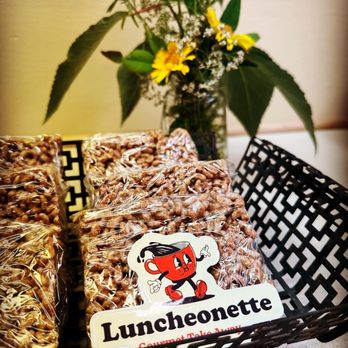 Luncheonette - a basket of luncheonette and a vase of flowers - Comfort Food Near Me - Medford, Oregon Luncheonette - a basket of luncheonette and a vase of flowers - Comfort Food Near Me - Medford, Oregon
