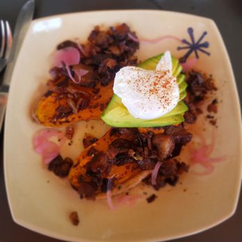 Snooze, an A.M. Eatery - Sweet Potato Bacon Smash up - Breakfast & Brunch Near Me - Phoenix, Arizona