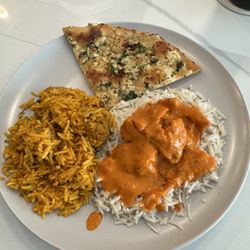 Bombay Cafe - Butter Chicken and Chicken Biryani with Garlic NaanGarlic