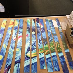 The Frame Market - Mclean - I cut this print into strips before I put them all back together to be framed as you can see in the other picture I have on here.
