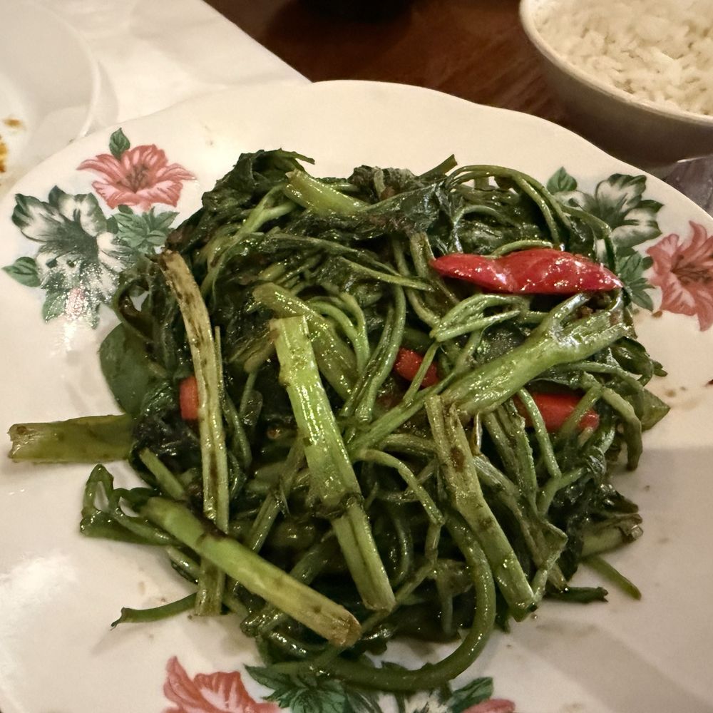 Rasa - Kangkong (Chinese Watercress) with belacan - Malaysian Near Me - New York, New York