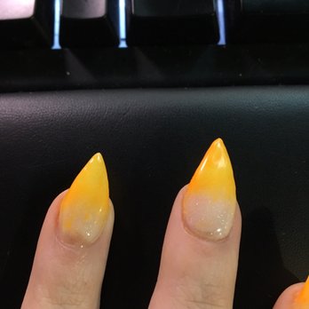 Lotus Nail & Spa - sloppy and spotted ombré - Nail Salons Near Me - Quincy, Massachusetts