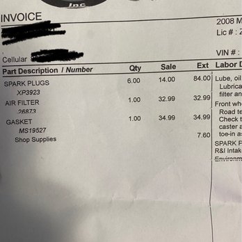 R & R Auto Group - bill/receipt - Auto Repair Near Me - Pitman, New Jersey