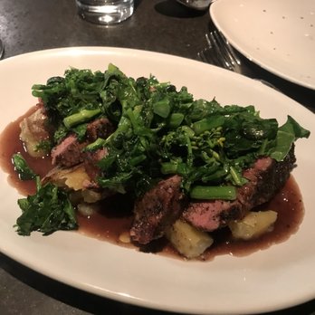 Cucina 24 - Hanger Steak , Potatoes , Maitake , Arugula , Chianti Butter added greens - Italian Near Me - Asheville, North Carolina Cucina 24 - Hanger Steak , Potatoes , Maitake , Arugula , Chianti Butter added greens - Italian Near Me - Asheville, North Carolina