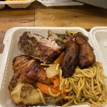 Inca Chicken - Chicken & Chicken and Rib (pork) Combo Platter - Peruvian Near Me - Brooklyn, New York