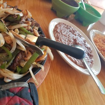 Tradicional 636 - Mixed fajita's, and rice. Added a side of frijoles "refried beans" and not pictured I had corn tortillas - Mexican Near Me - St Charles, Missouri Tradicional 636 - Mixed fajita's, and rice. Added a side of frijoles "refried beans" and not pictured I had corn tortillas - Mexican Near Me - St Charles, Missouri