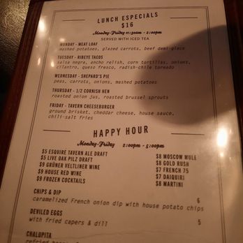 The Esquire Tavern - HH menu - Lounges Near Me - San Antonio, Texas The Esquire Tavern - HH menu - Lounges Near Me - San Antonio, Texas