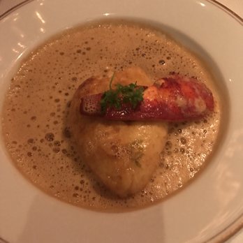 Le Coucou - Quenelle, light and fluffy with so much lobster in the sauce. - French Near Me - New York, New York Le Coucou - Quenelle, light and fluffy with so much lobster in the sauce. - French Near Me - New York, New York