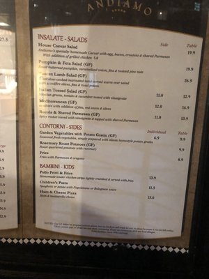 Menu photo 3 Andiamo Trattoria Sydney, NSW