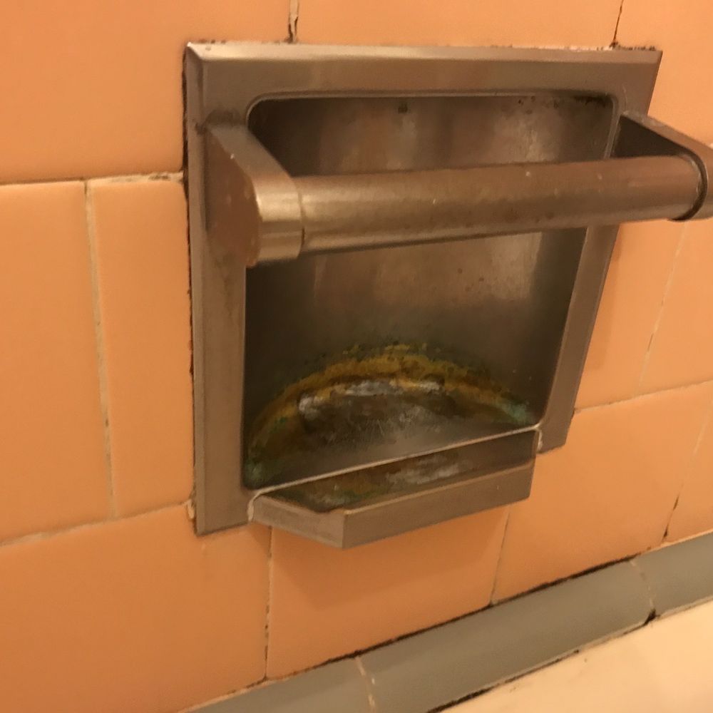 Sonora Inn - Rusted/corroded soap/cloth holder! Nasty and outdated! - Hotels Near Me - Sonora, California Sonora Inn - Rusted/corroded soap/cloth holder! Nasty and outdated! - Hotels Near Me - Sonora, California