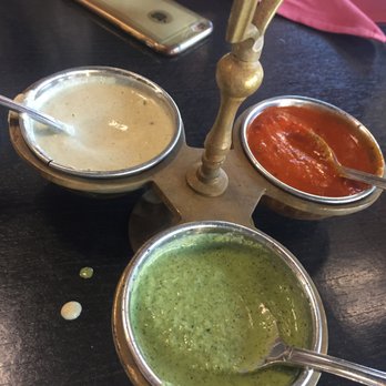 Himalayan Kitchen - Tomato, mint, and coconut dipping sauces. Skip the coconut. - Himalayan/Nepalese Near Me - Mountain View, California Himalayan Kitchen - Tomato, mint, and coconut dipping sauces. Skip the coconut. - Himalayan/Nepalese Near Me - Mountain View, California