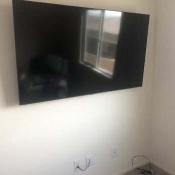 Strong Wired - Wall Mount with wires wall fished. - TV Mounting Near Me Strong Wired - Wall Mount with wires wall fished. - TV Mounting Near Me