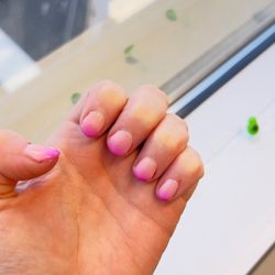 Frenchies Modern Nail Care Charlotte - South End - Gel Pink & Purple Ombré