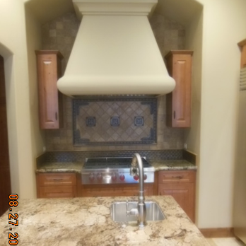Galati Enterprises - Toscana-Tumbled Ston & Metal Backsplash - General Contractors Near Me - La Quinta, California