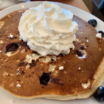 Another Broken Egg Cafe - Blueberry lemon pancake ordered as a side with my omelette! - Cafes Near Me - Memphis, Tennessee Another Broken Egg Cafe - Blueberry lemon pancake ordered as a side with my omelette! - Cafes Near Me - Memphis, Tennessee