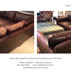 Fibrenew - Smyrna - Ethan Allen Faded Sectional Re-dye
