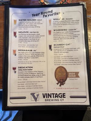 Menu photo 6 Vintage Brewing Sauk City, WI